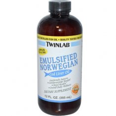Emulsified Norwegian Cod Liver Oil Twinlab (355 ��) ����� ������ ������