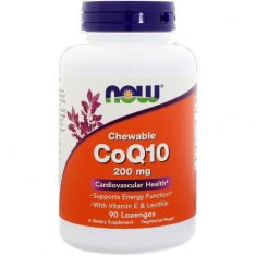 CoQ10 Chewable NOW (90 ��������) ������� Q10 � �������